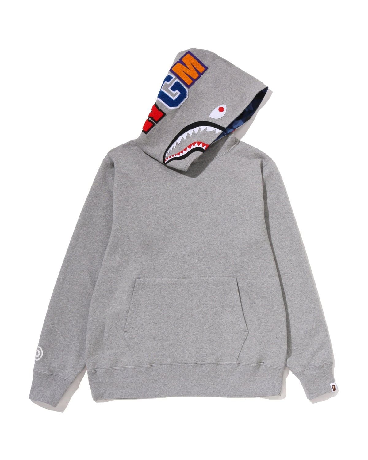  Áo Bape Color Camo Shark Pullover Hoodie 'Grey' 
