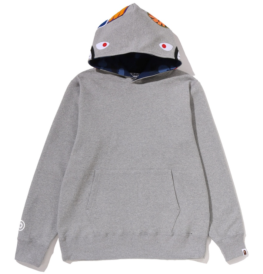  Áo Bape Color Camo Shark Pullover Hoodie 'Grey' 