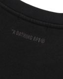  Áo Bape Heavy Washed Milo Crewneck Sweatshirt 'Black' 
