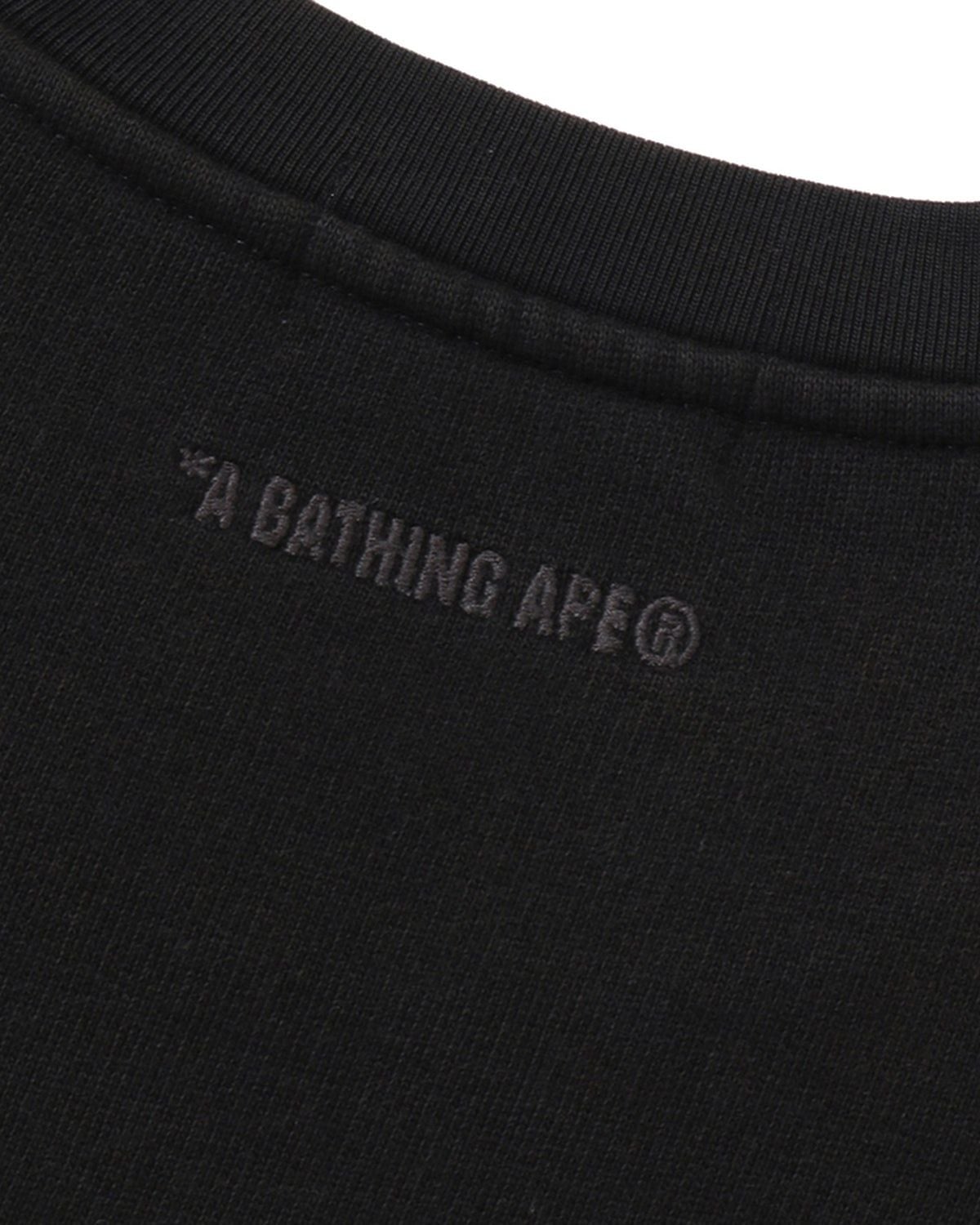 Áo Bape Heavy Washed Milo Crewneck Sweatshirt 'Black' 