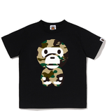 Áo Bape Kids 1st Camo Big Baby Milo Tee 'Black Beige' 