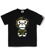  Áo Bape Kids 1st Camo Big Baby Milo Tee 'Black Green' 