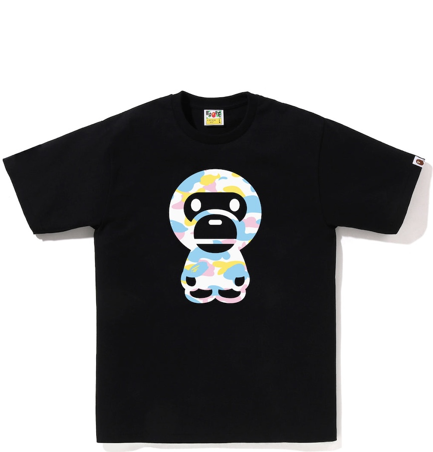  Áo Bape New Multi Camo Big Baby Milo Tee 'Black' 
