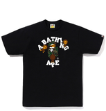  Áo Bape Tiger Camo College Milo Tee 'Black' 