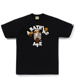  Áo Bape Tiger Camo College Milo Tee 'Black' 