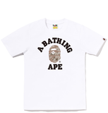  Áo Bape Tiger Camo College Tee 'White' 