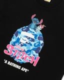  Áo Bape X Disney Stitch Abc Camo Ape Head Tee 'Black' 