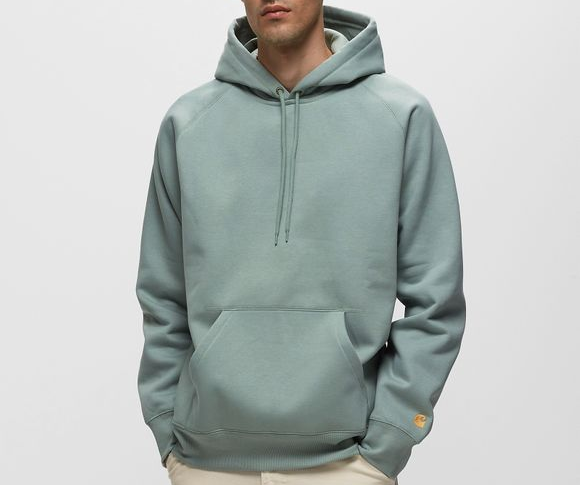  Áo Carhartt WIP Hooded Chase Sweat ‘Glassy Teal’ 