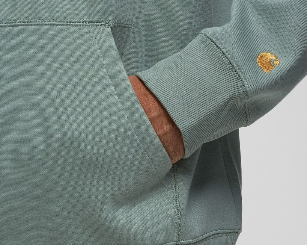  Áo Carhartt WIP Hooded Chase Sweat ‘Glassy Teal’ 