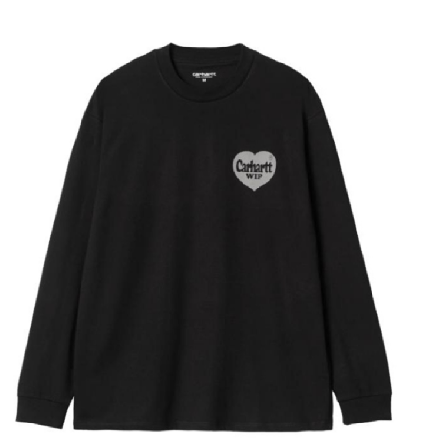  Áo Carhartt WIP Long Sleeve Spree ‘Black' 