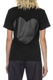  Áo CDG Heart Shape Printing 'Black' 