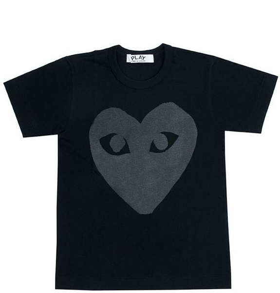  Áo CDG Heart Shape Printing 'Black' 