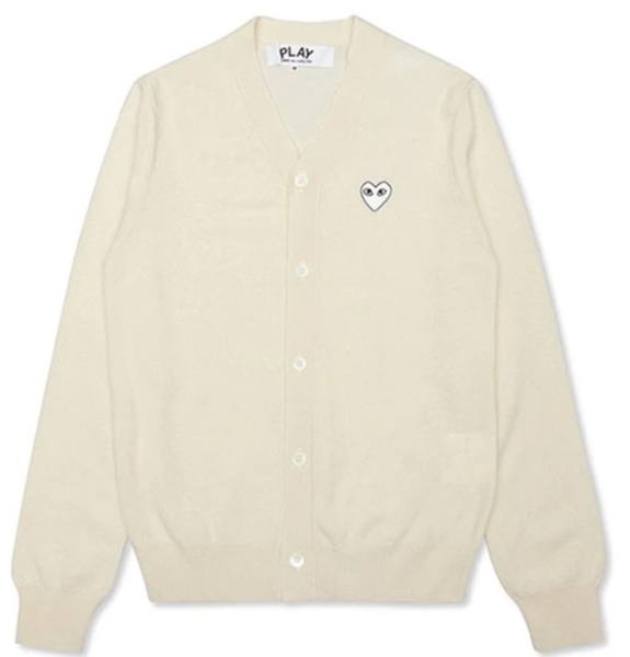  Áo CDG Play Cardigan 'Beige' 