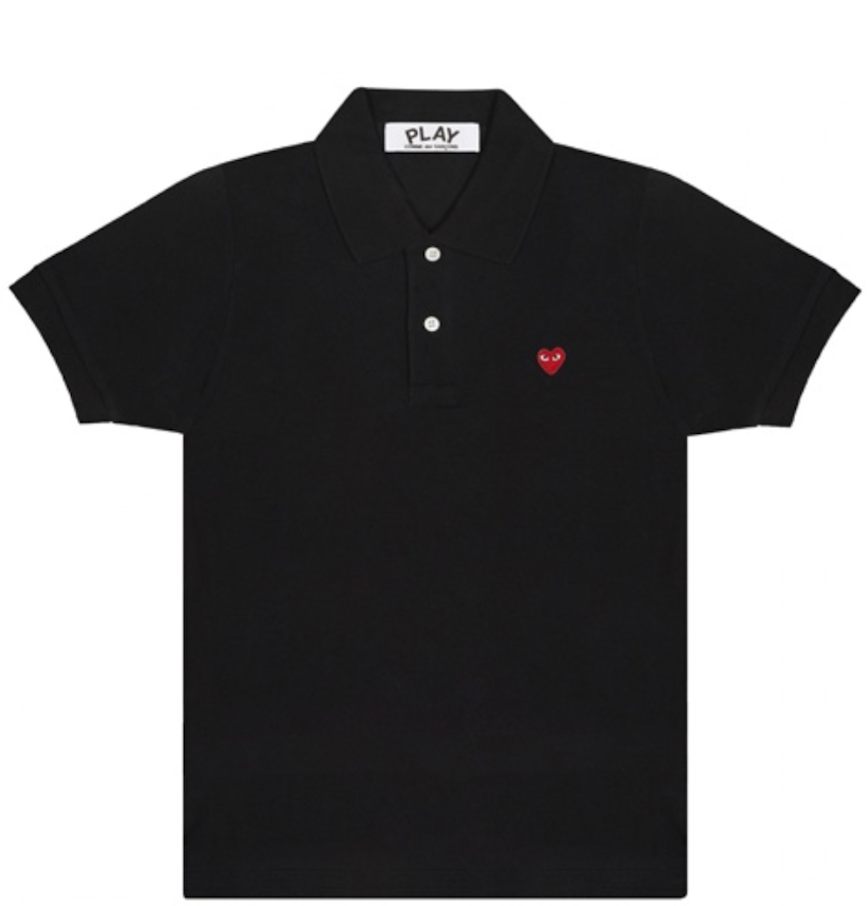  Áo CDG Play Polo Emblem 'Black' 