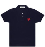  Áo CDG Play Polo Red Emblem 'Navy' 