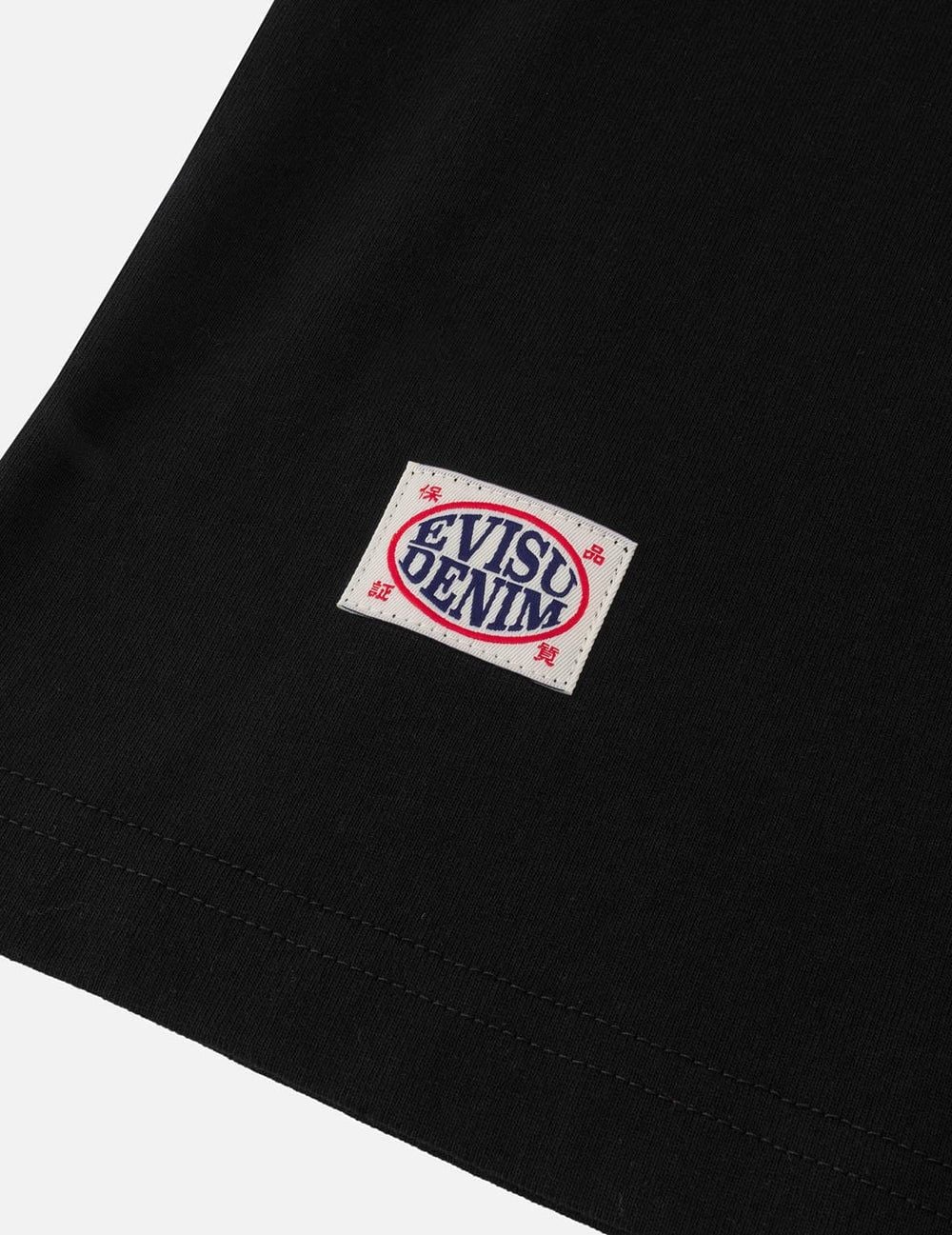  Áo Evisu Adventure Godhead Print T-shirt 'Black' 