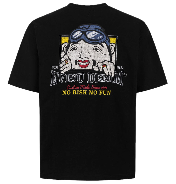  Áo Evisu Adventure Godhead Print T-shirt 'Black' 