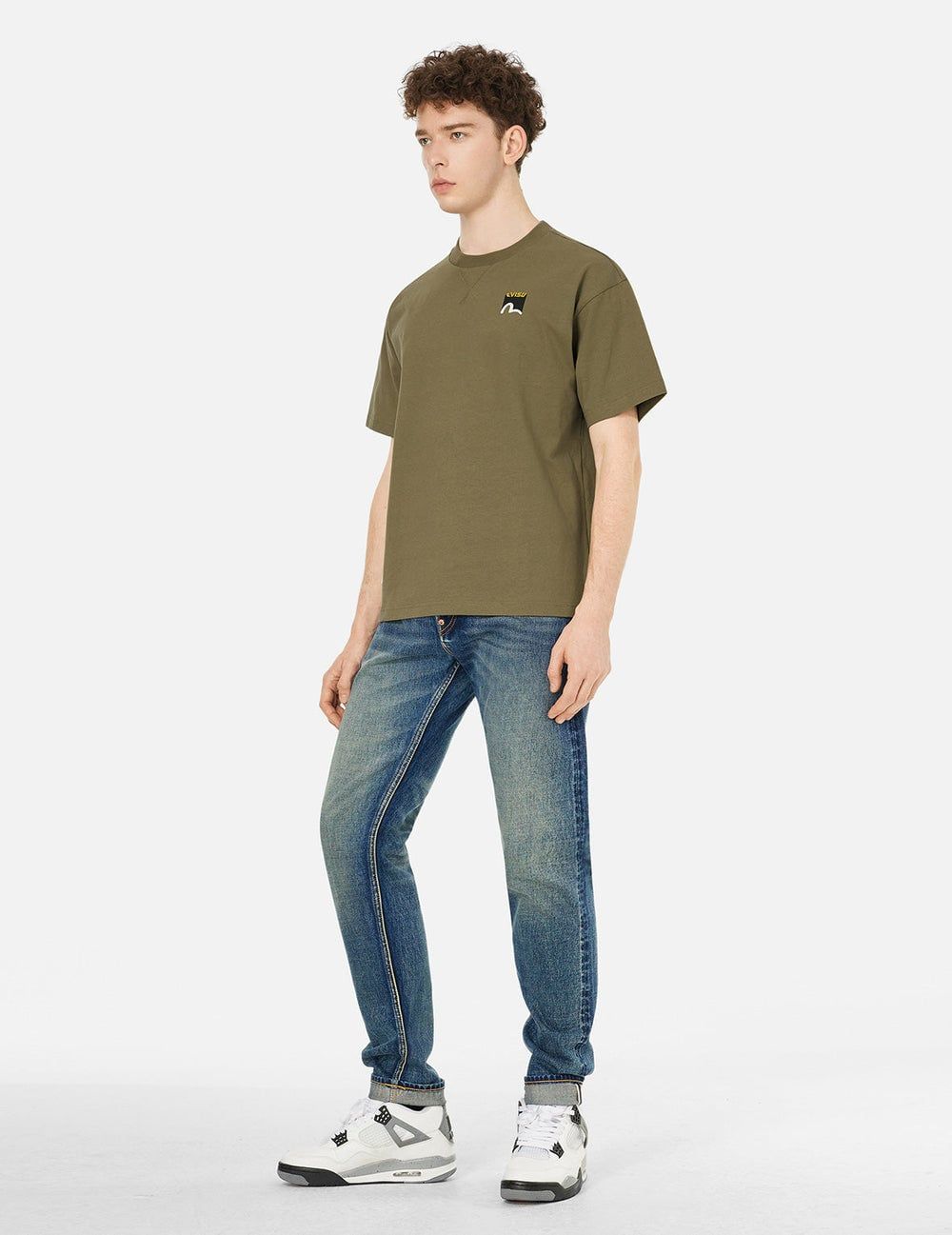  Áo Evisu Adventure Godhead Print T-shirt 'Khaki' 