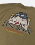  Áo Evisu Adventure Godhead Print T-shirt 'Khaki' 
