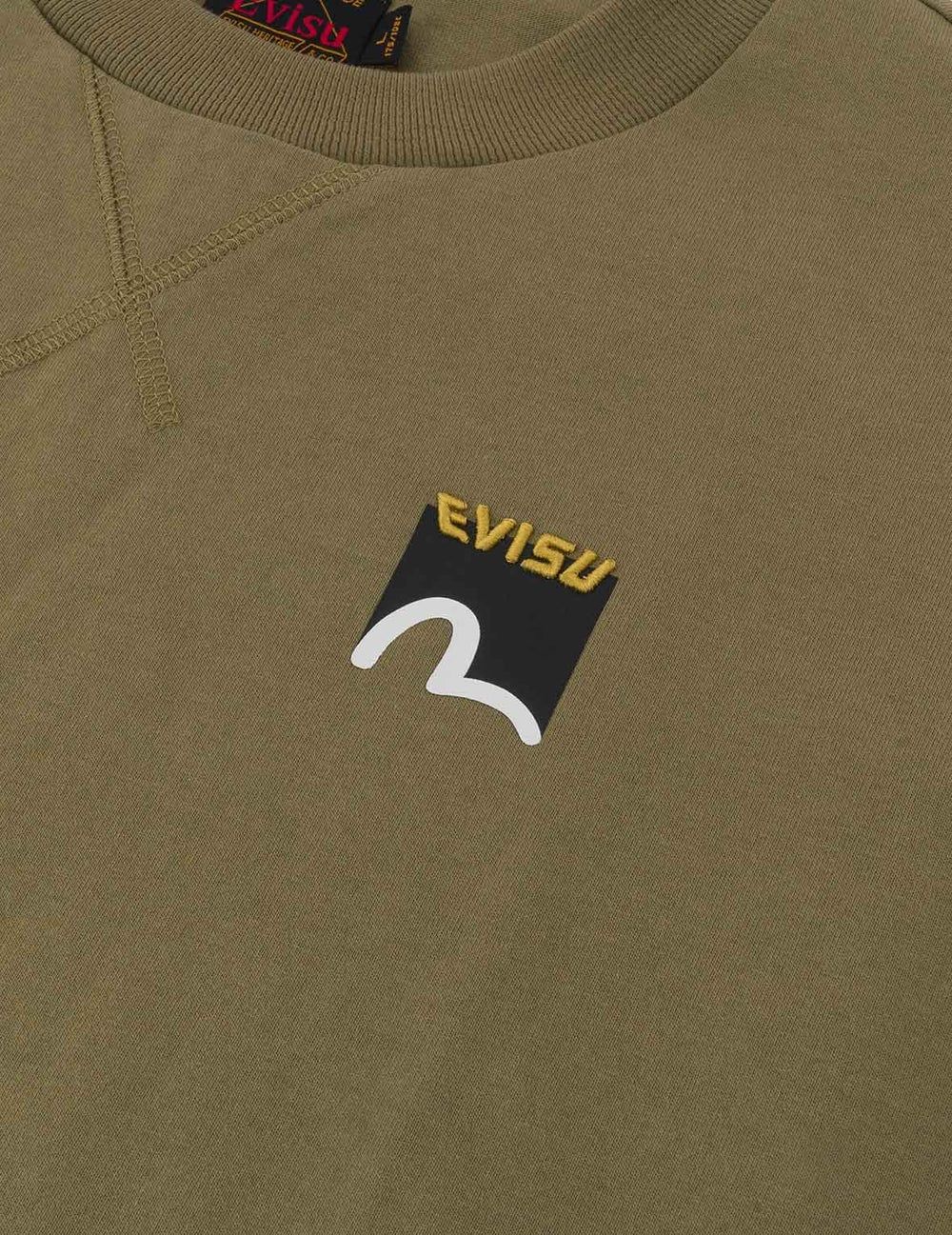  Áo Evisu Adventure Godhead Print T-shirt 'Khaki' 