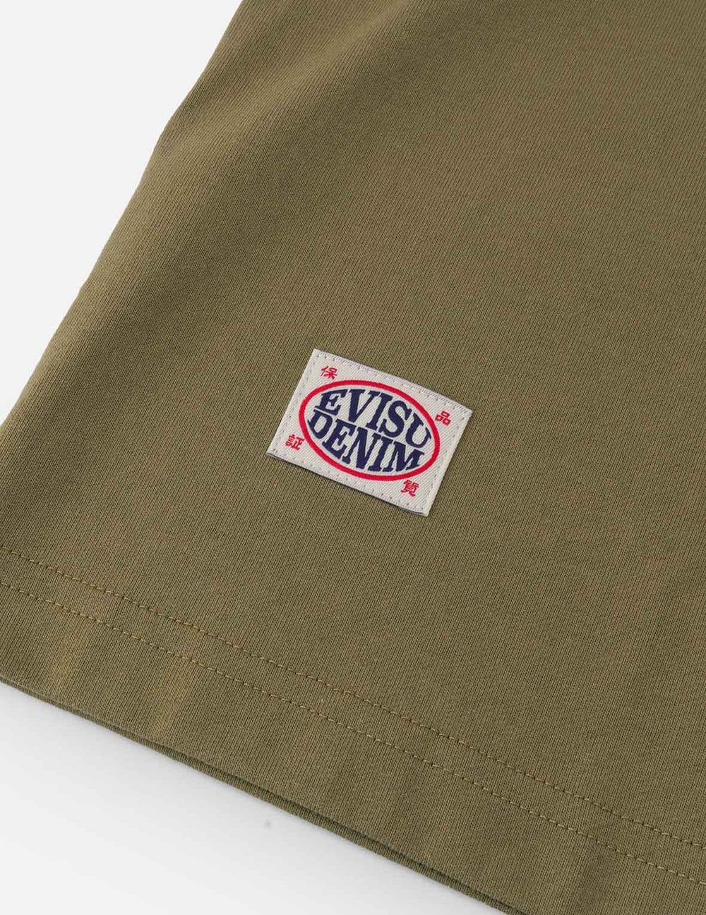  Áo Evisu Adventure Godhead Print T-shirt 'Khaki' 