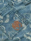  Áo Evisu Allover Kamon Jacquard Jacket 'Indigo' 