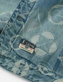  Áo Evisu Allover Kamon Jacquard Jacket 'Indigo' 