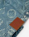  Áo Evisu Allover Kamon Jacquard Jacket 'Indigo' 