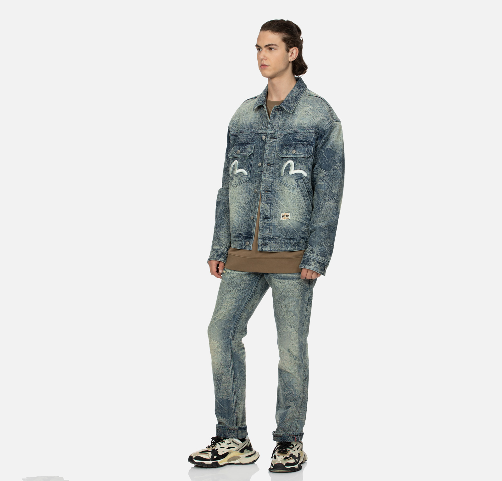  Áo Evisu Allover Pocket Seagull 'Indigo' 