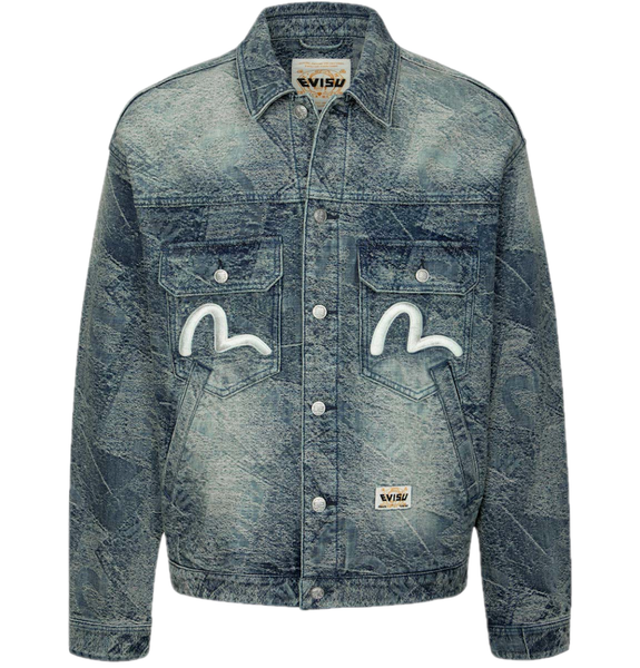  Áo Evisu Allover Pocket Seagull 'Indigo' 
