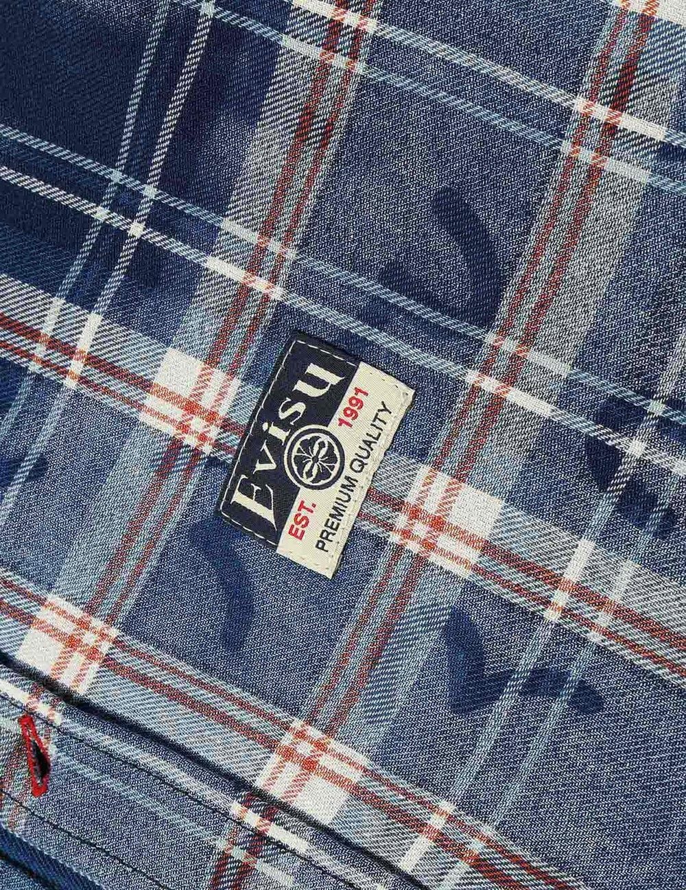  Áo Evisu Allover Seagull Print Shirt 'Blue' 