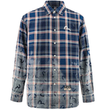  Áo Evisu Allover Seagull Print Shirt 'Blue' 