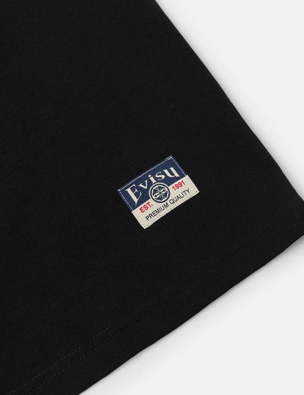  Áo Evisu Artistic Brush Daicock Print 'Black' 