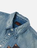  Áo Evisu Artistic Brush Daicock Print 'Indigo' 