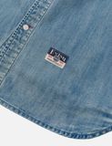  Áo Evisu Artistic Brush Daicock Print 'Indigo' 
