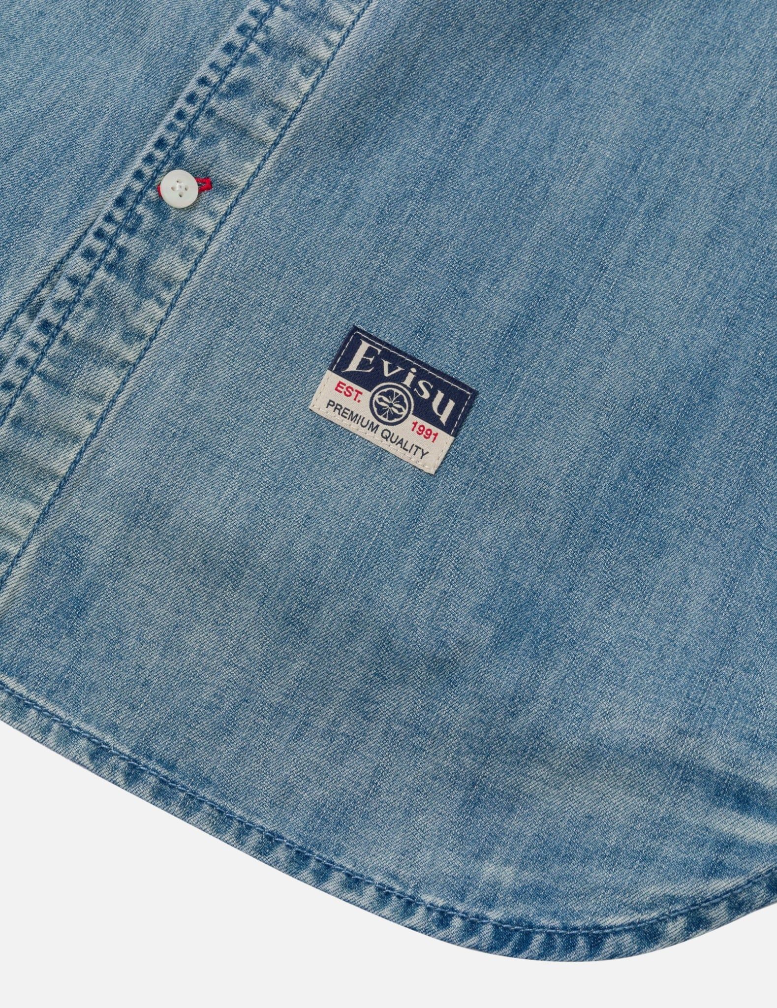  Áo Evisu Artistic Brush Daicock Print 'Indigo' 