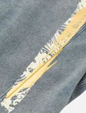  Áo Evisu Artistic Brush Daicock Print 'Indigo' 