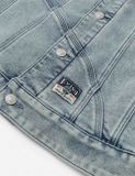  Áo Evisu Artistic Brush Daicock Print 'Indigo' 