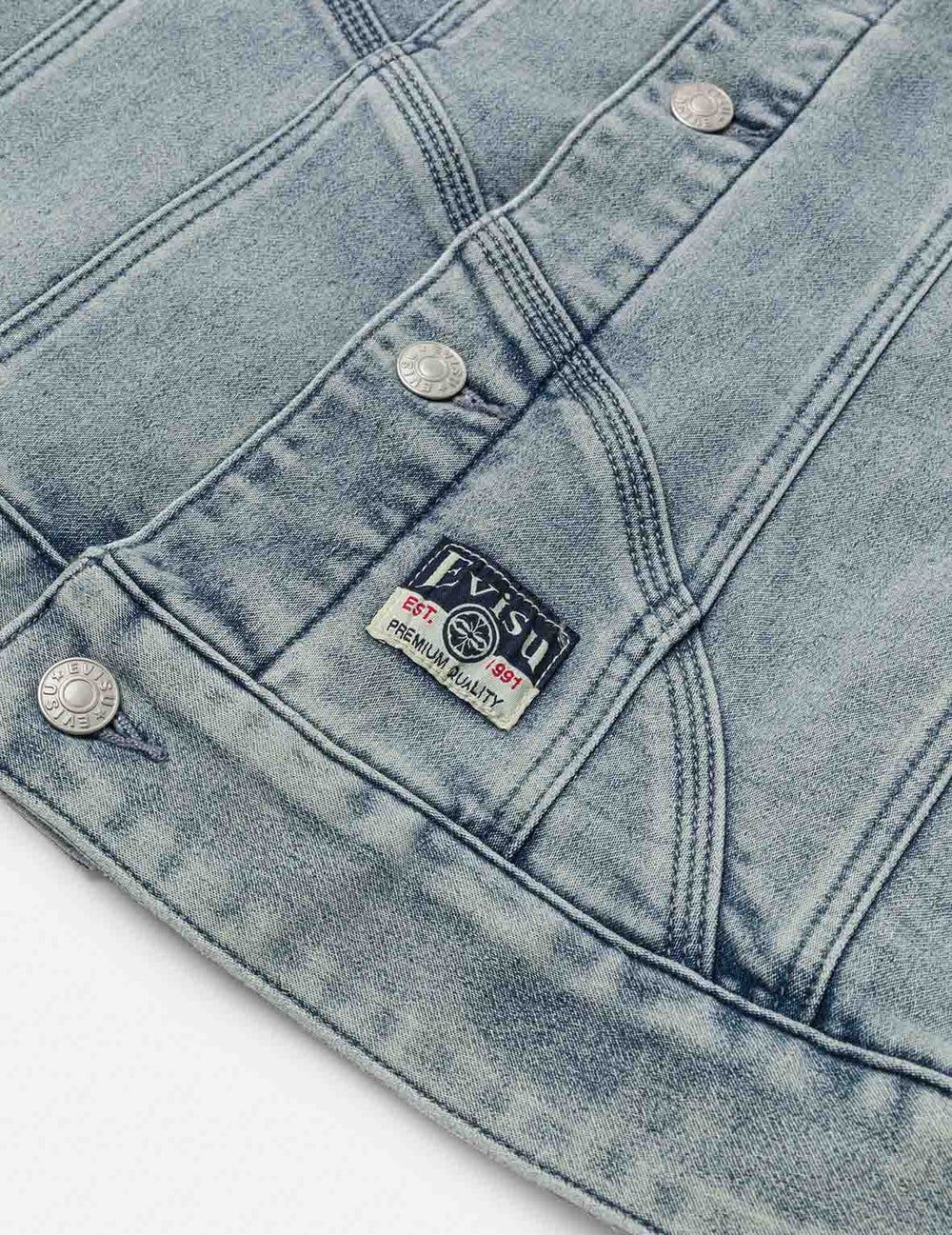  Áo Evisu Artistic Brush Daicock Print 'Indigo' 