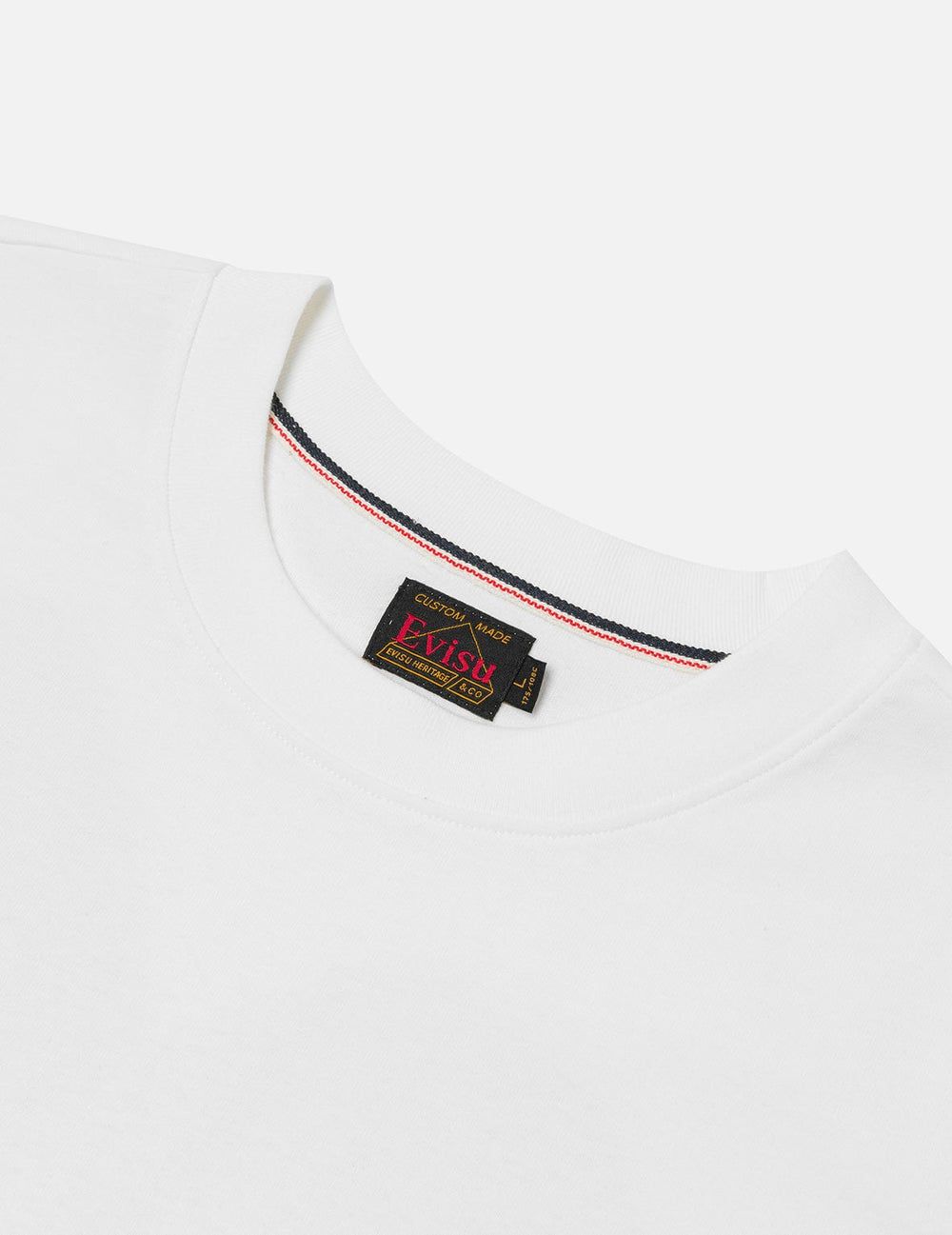  Áo Evisu Artistic Brush Daicock Print 'White' 