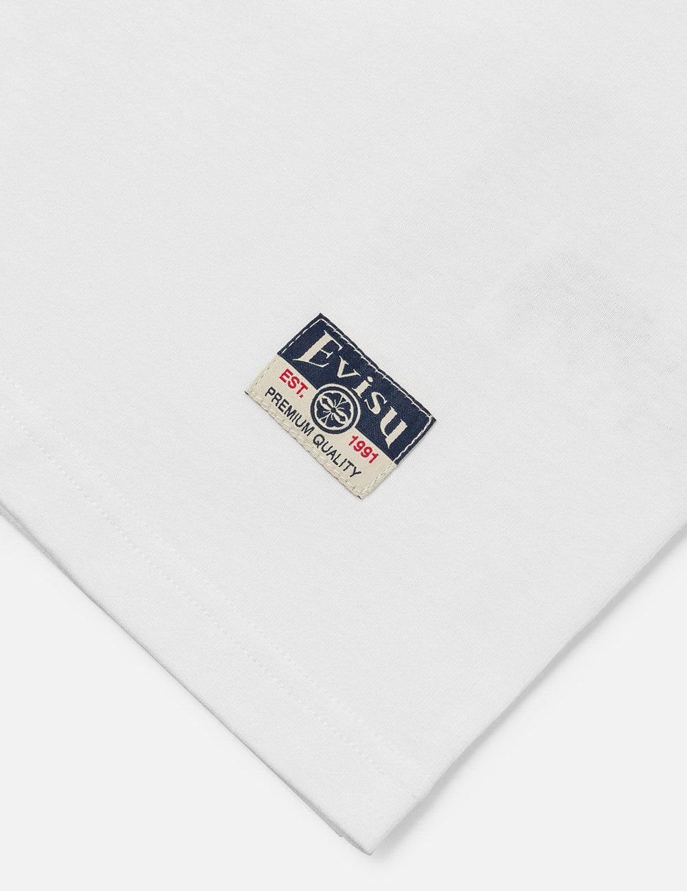  Áo Evisu Artistic Brush Daicock Print 'White' 