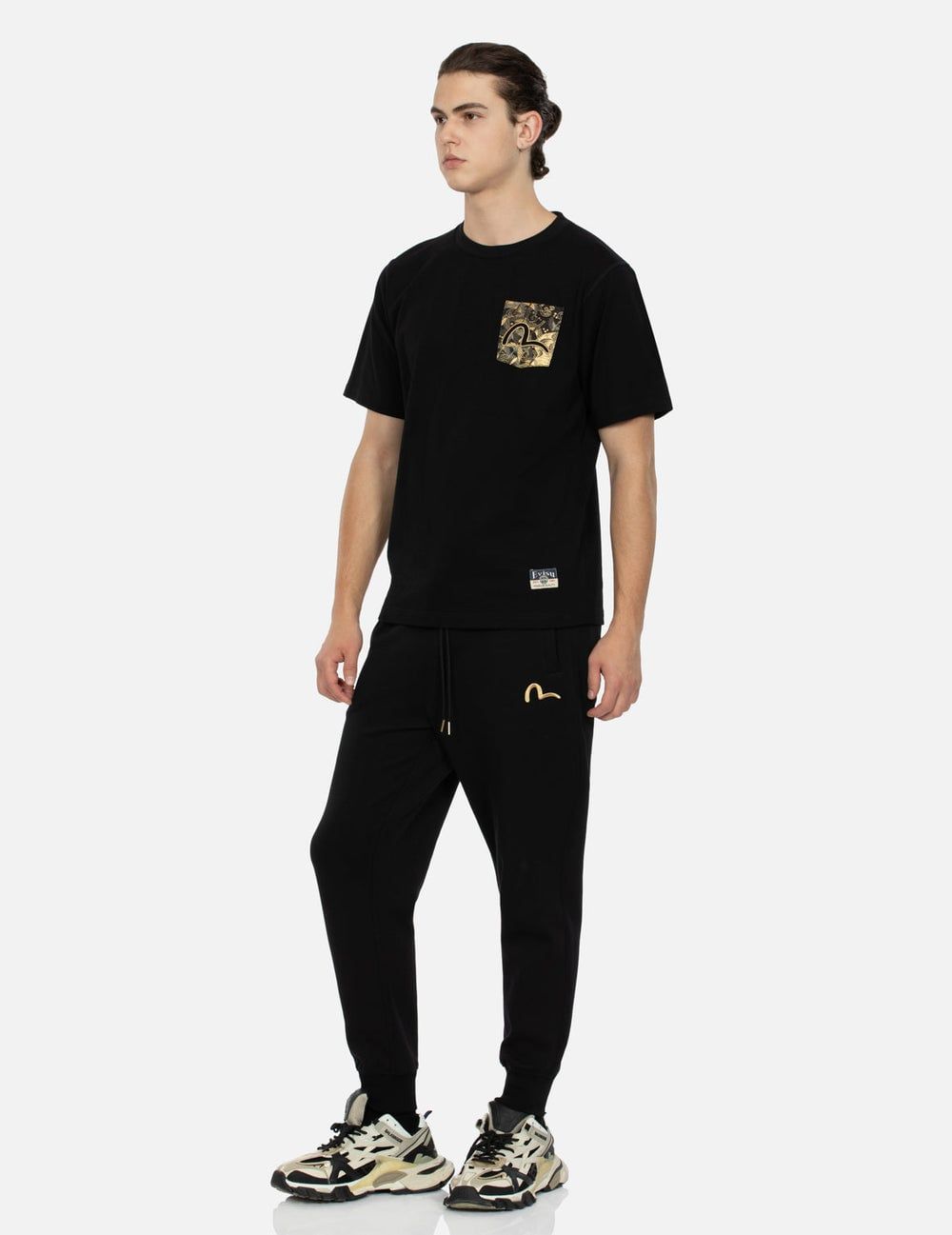  Áo Evisu Auspicious Cloud T-shirt 'Black' 
