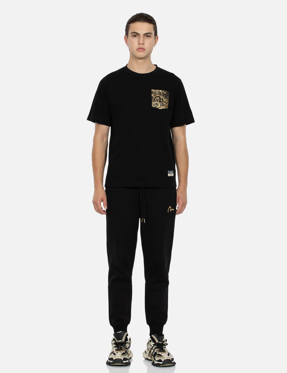  Áo Evisu Auspicious Cloud T-shirt 'Black' 