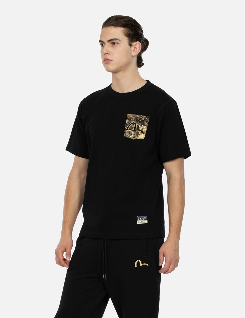  Áo Evisu Auspicious Cloud T-shirt 'Black' 