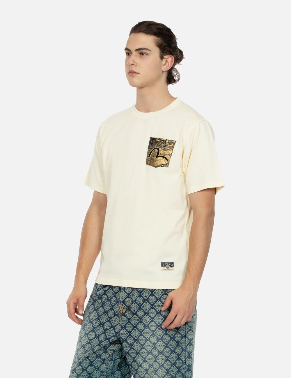  Áo Evisu Auspicious Cloud T-shirt 'Cream' 
