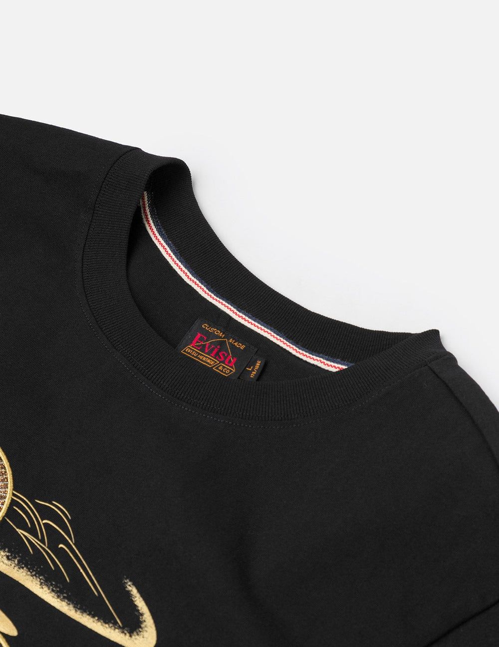  Áo Evisu Brocade Seagull Appliqué T-shirt 'Black' 