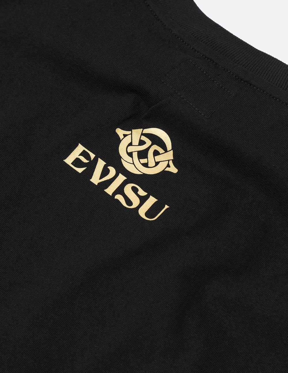  Áo Evisu Brocade Seagull Appliqué T-shirt 'Black' 