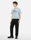 Áo Evisu Brocade Seagull Appliqué T-shirt 'Blue' 
