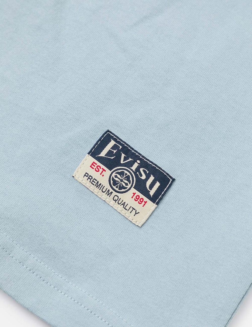  Áo Evisu Brocade Seagull Appliqué T-shirt 'Blue' 