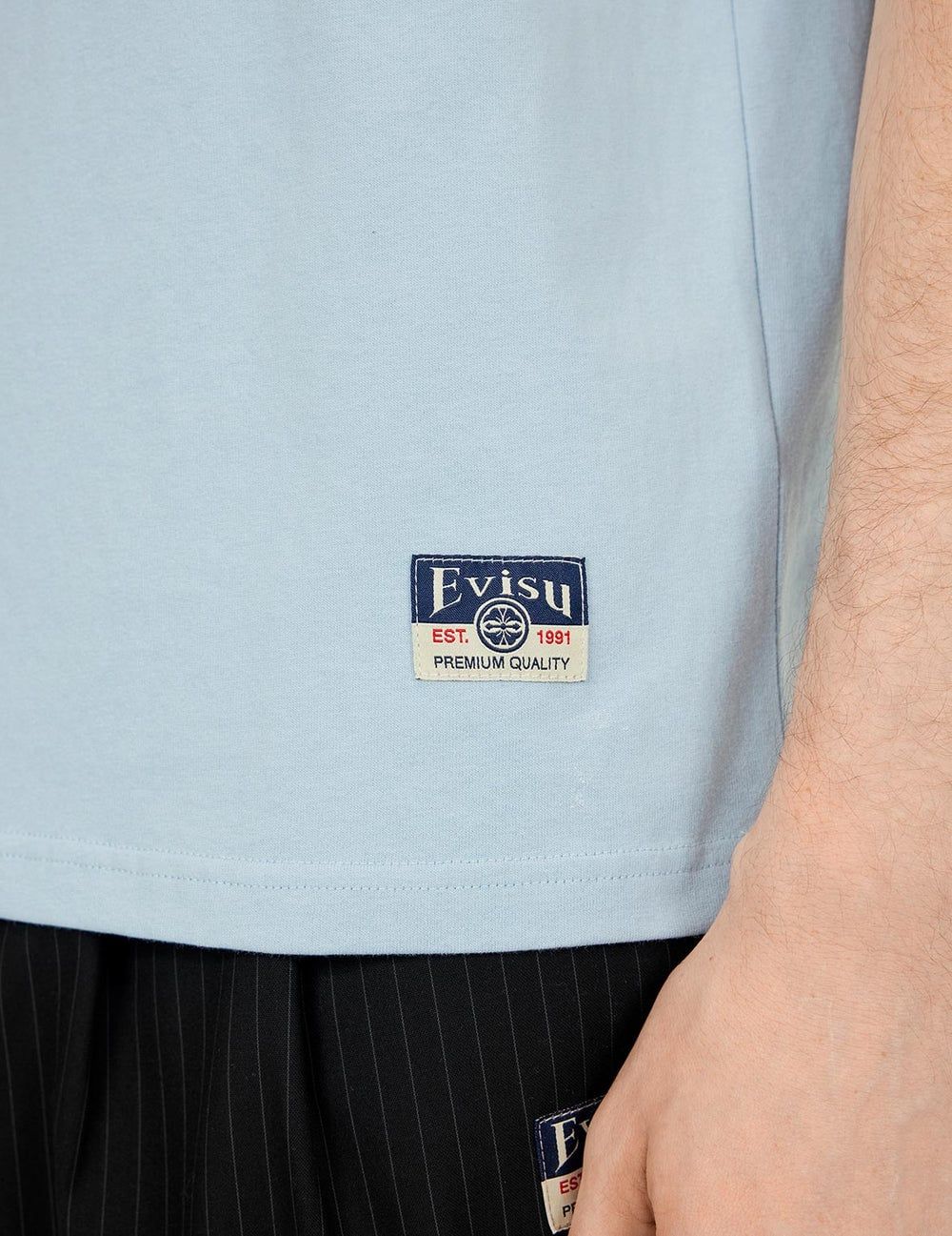  Áo Evisu Brocade Seagull Appliqué T-shirt 'Blue' 